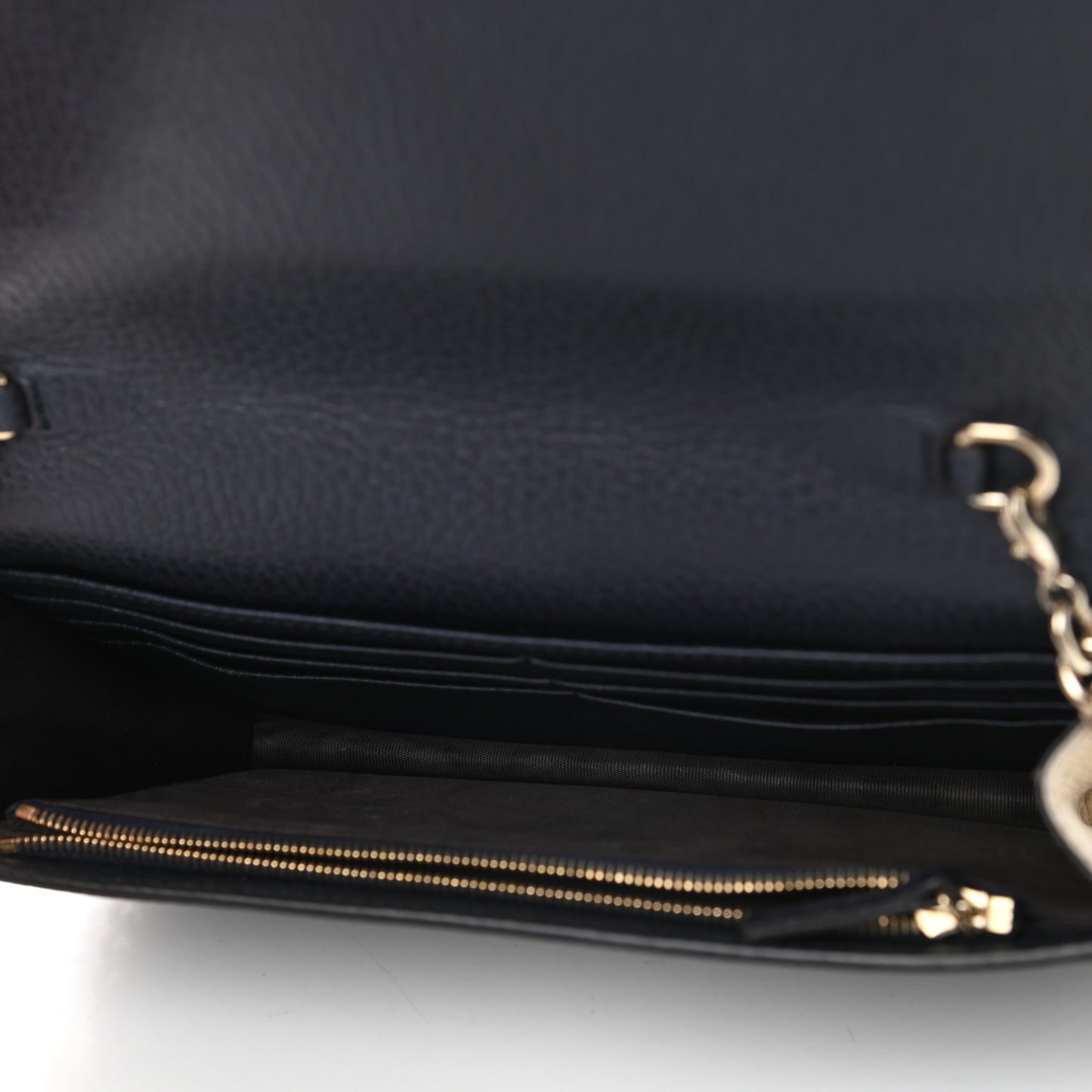 Dollar Calfskin Soho Wallet On Chain Hibiscus Red Mystic White Blue