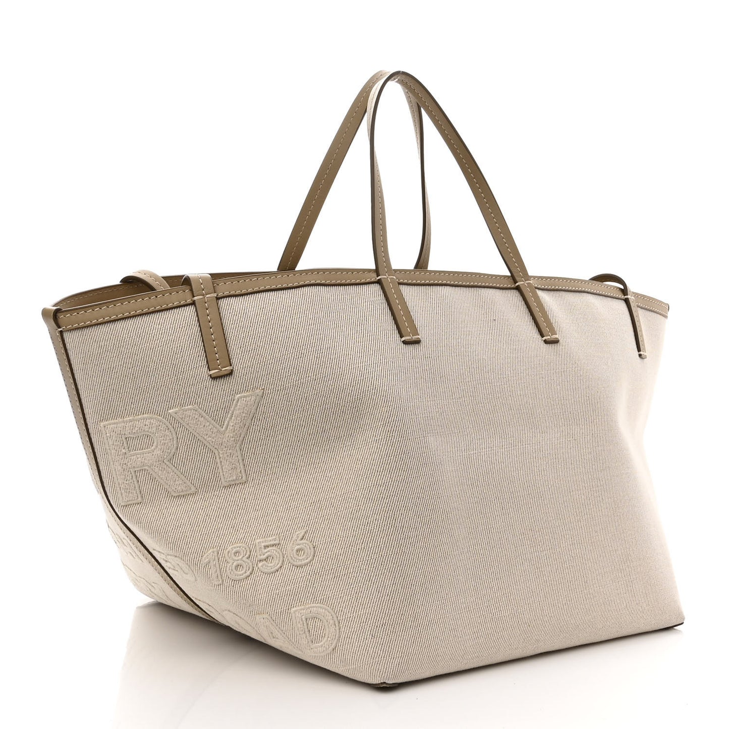 Cotton Canvas Mini Logo Horseferry Tote Bag Off White