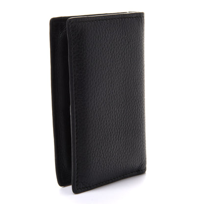 Alexander McQueen Grained Calfskin Skull Card Holder Black 3 of 8