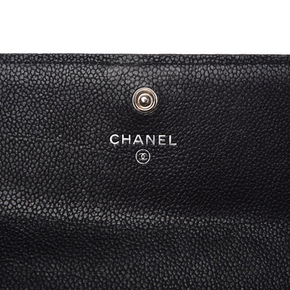 Chanel Caviar Quilted Boy Flap Wallet Black 6 of 10