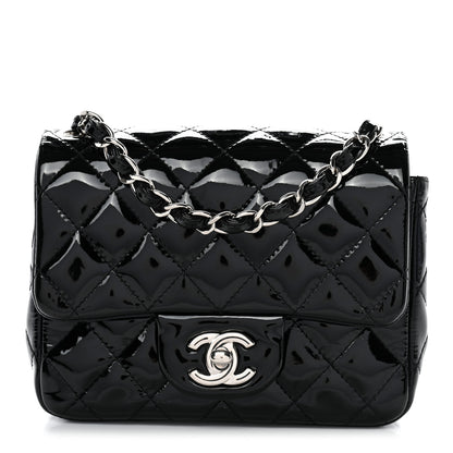 Chanel Patent Calfskin Quilted Mini Square Flap Black 1 of 10