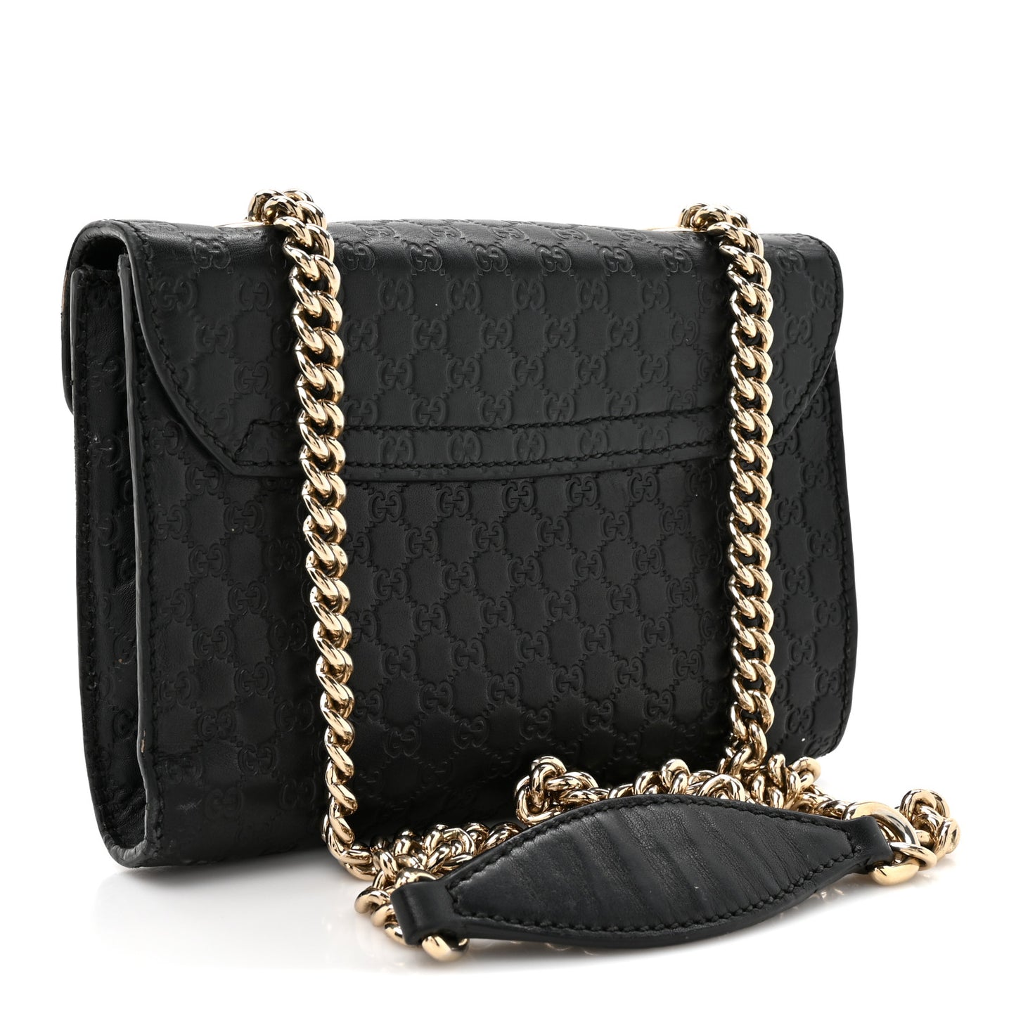 Microguccissima Mini Emily Chain Shoulder Bag Black