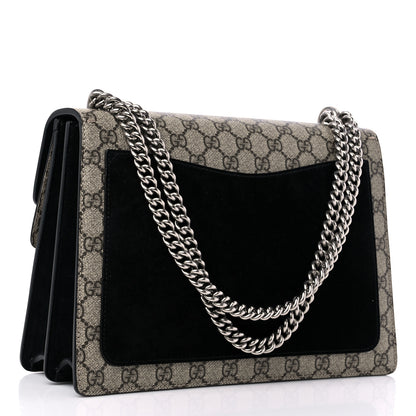 Gucci GG Supreme Monogram Medium Dionysus Shoulder Bag Black 3 of 12