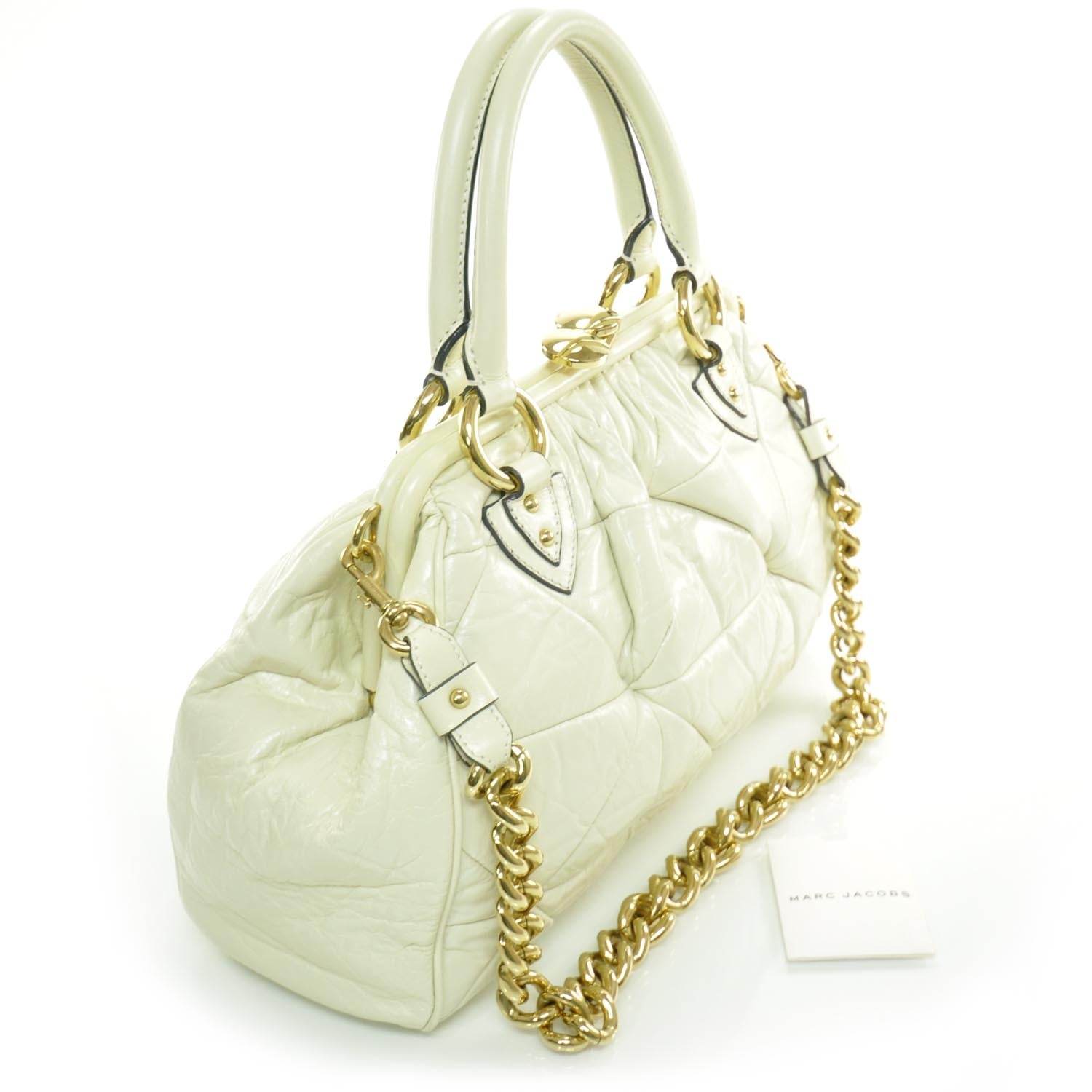 Marc Jacobs Leather Patchwork Stam Ivory 3 of 9