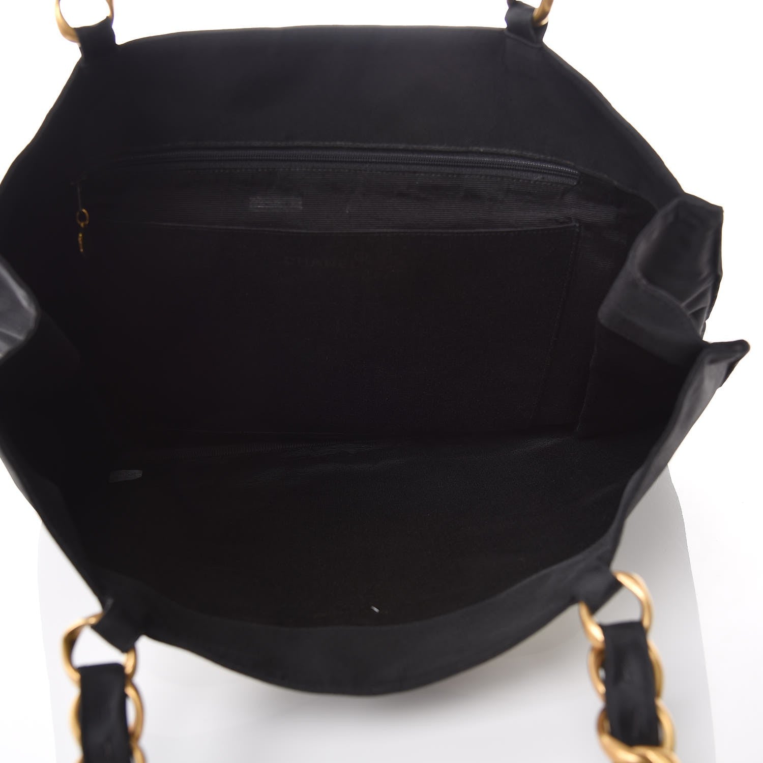 Chanel Canvas Chain Jumbo CC Tote Black 5 of 9