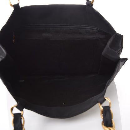 Chanel Canvas Chain Jumbo CC Tote Black 5 of 9