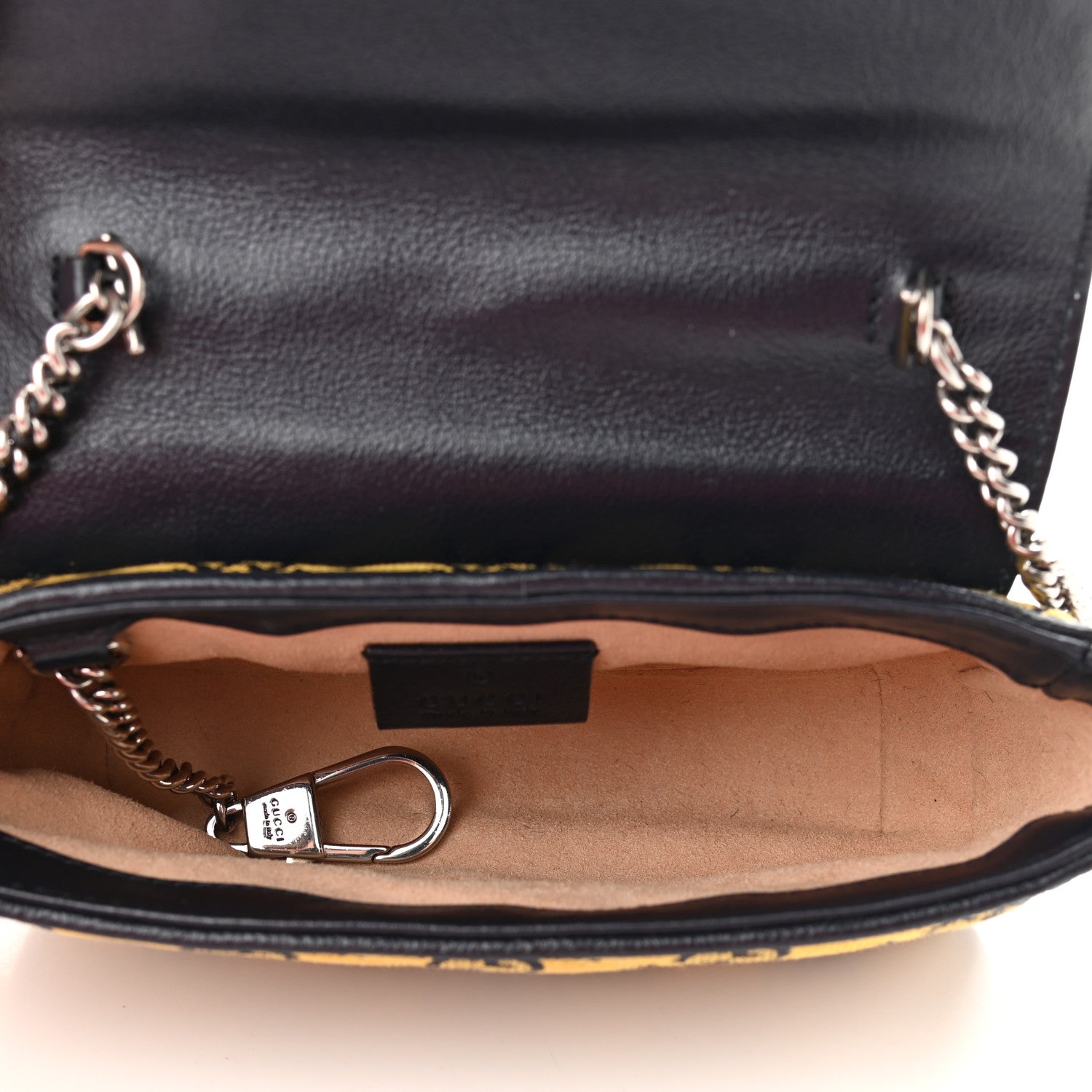 Gucci Monogram Multicolor Matelasse Diagonal Super Mini GG Marmont Shoulder Bag Yellow Blue 4 of 11