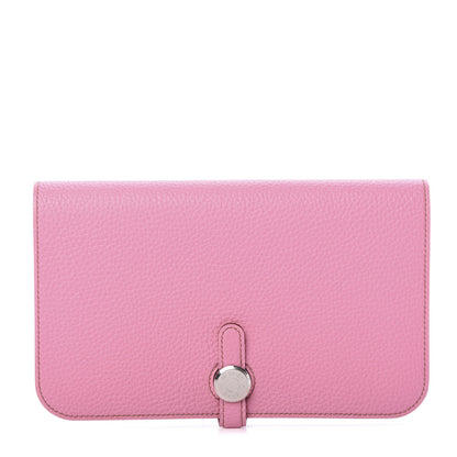 Hermes Togo Dogon Duo Wallet 5P Pink 1 of 8