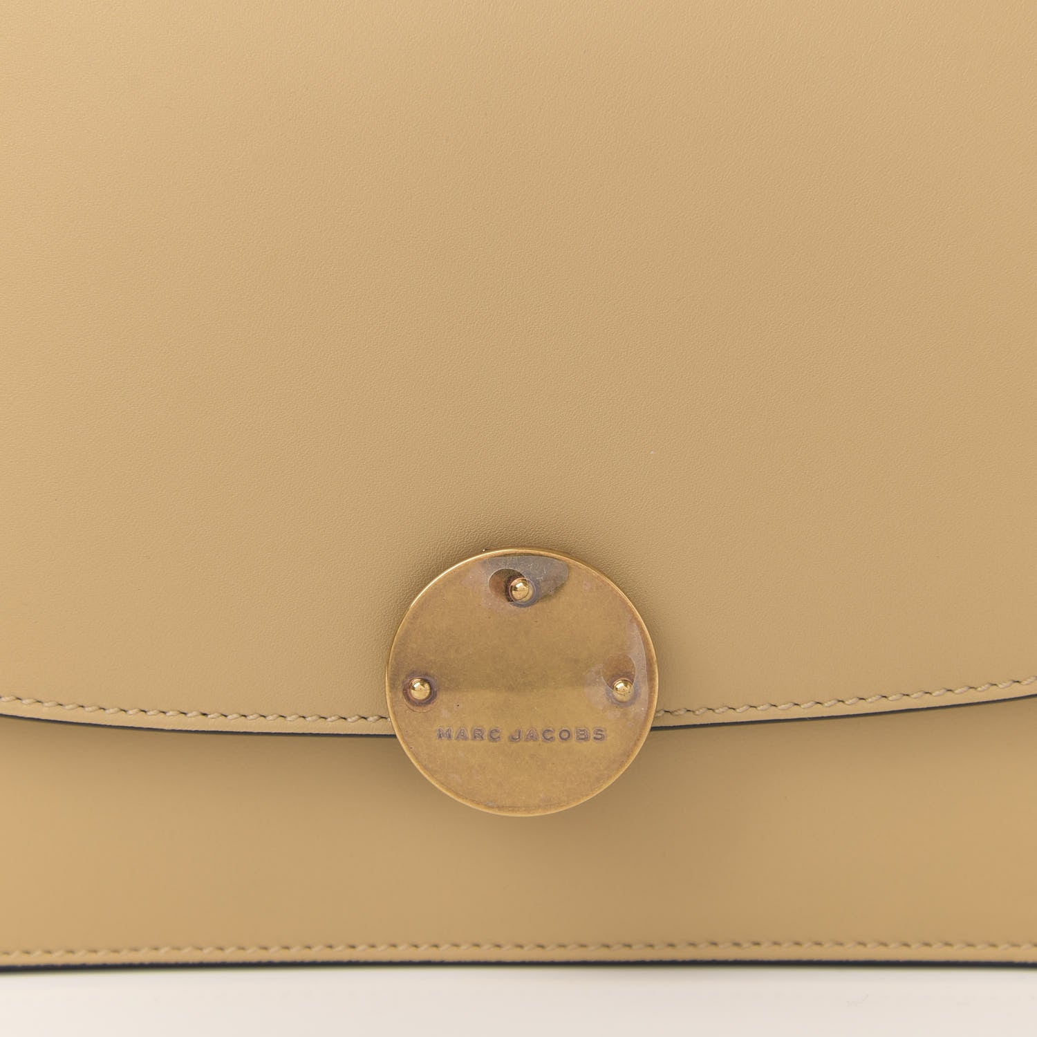 Marc Jacobs Calfskin Big Trouble Chain Bag Beige 9 of 13