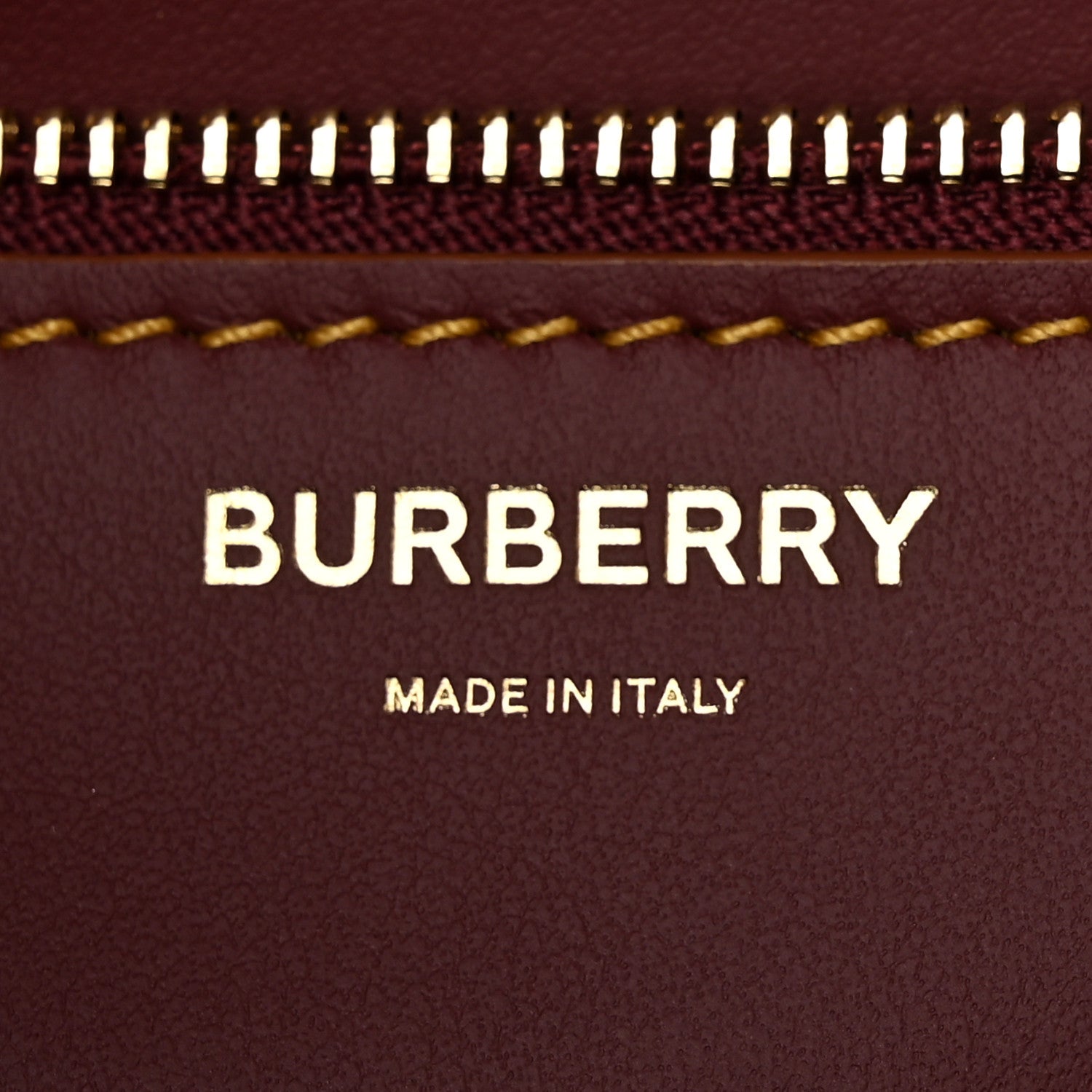 Burberry Smooth Calfskin Monogram Medium TB Bag Burgundy Multicolor 6 of 9