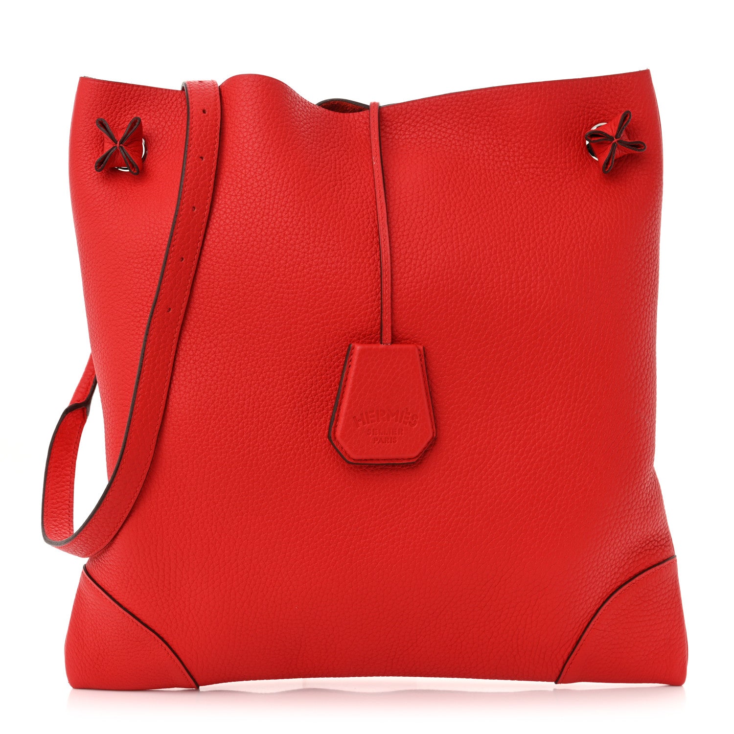 Hermes Taurillon Clemence SilkyCity 33 Rouge De Coeur 1 of 10