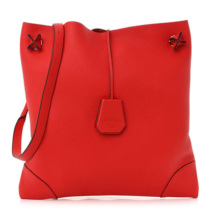 Hermes Taurillon Clemence SilkyCity 33 Rouge De Coeur 1 of 10
