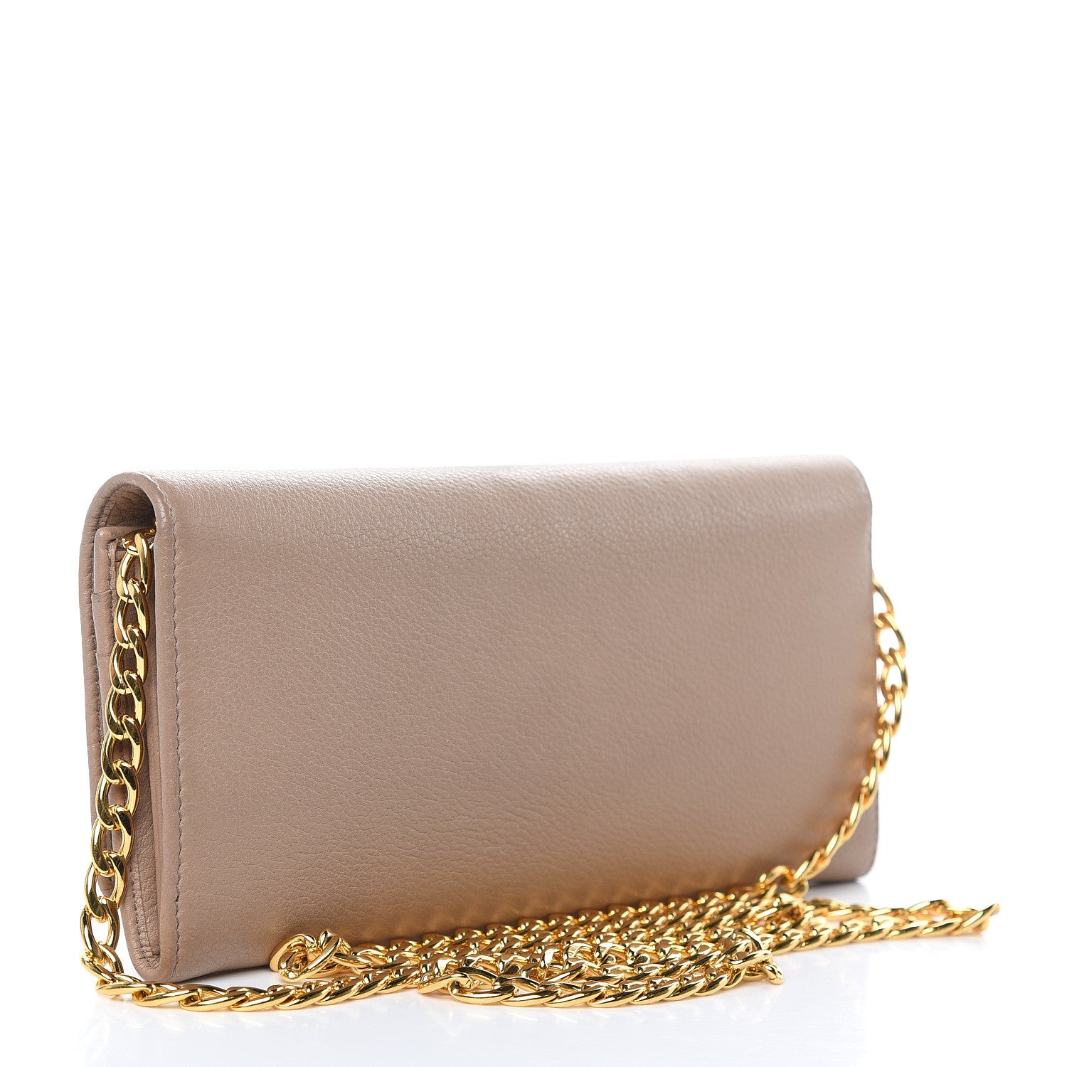 Prada Vitello Daino Chain Wallet Cammeo 3 of 11