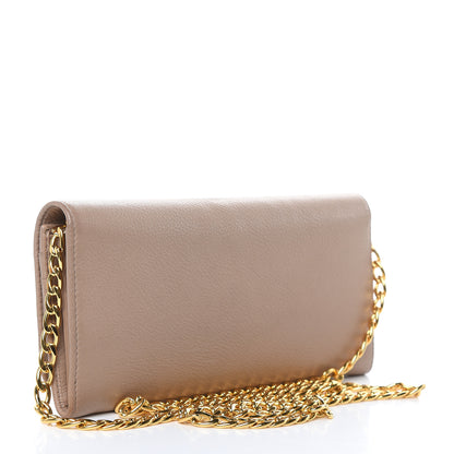 Prada Vitello Daino Chain Wallet Cammeo 3 of 11