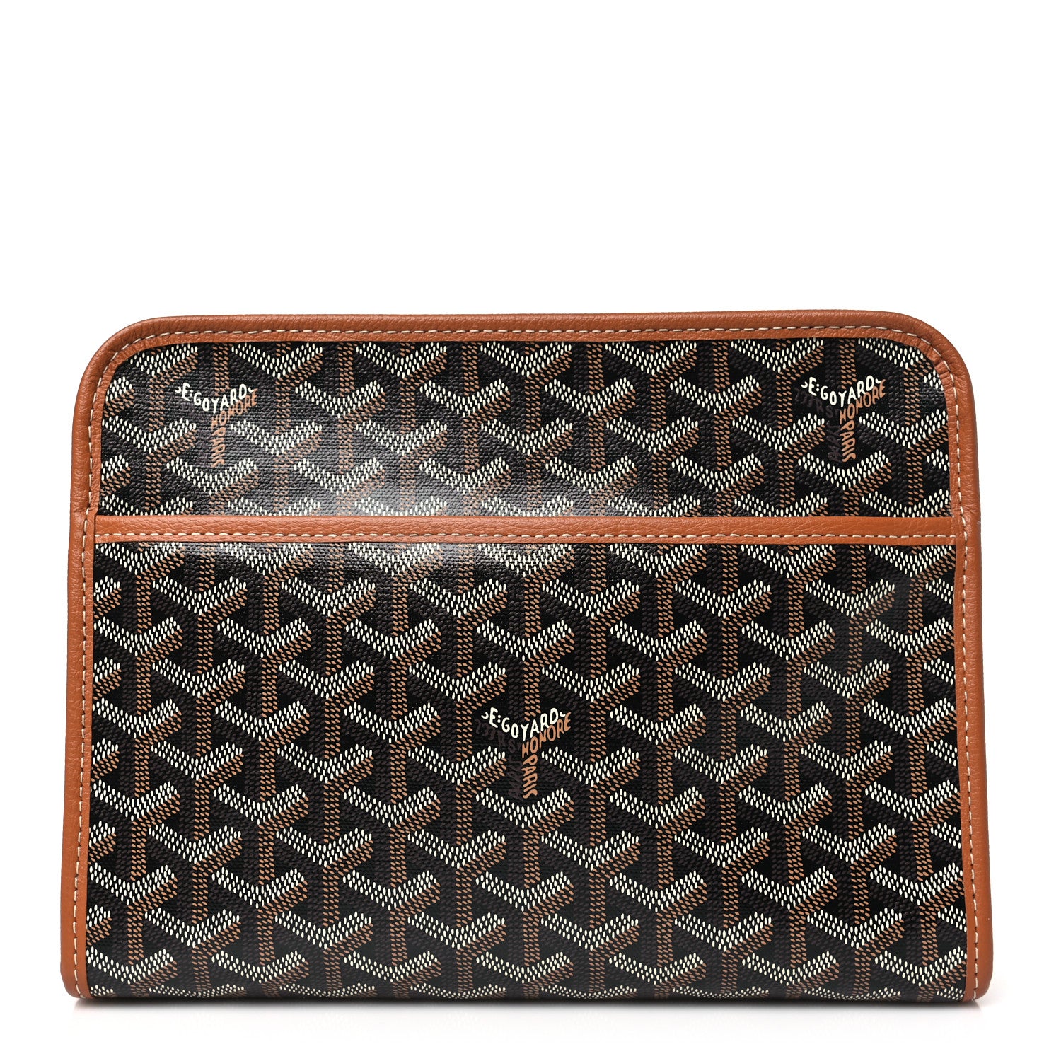 Goyard Goyardine Jouvence MM Toiletry Pouch Black Gold 1 of 8