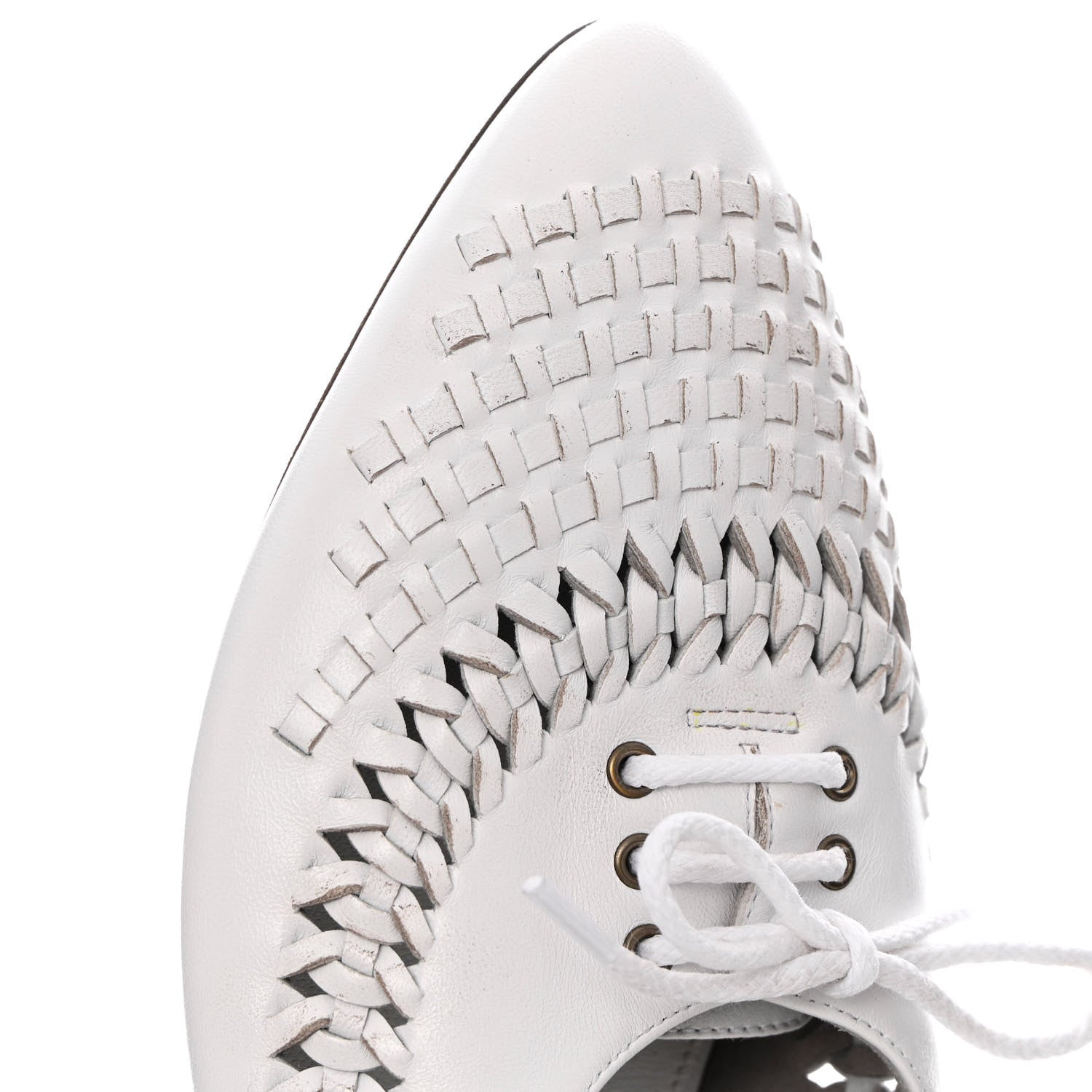 Saint Laurent Calfskin Flats 39 White 11 of 12