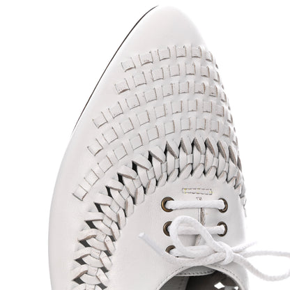 Saint Laurent Calfskin Flats 39 White 11 of 12
