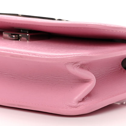 Balenciaga Calfskin Stripe Embossed Gossip Chain Bag XS Candy Pink 9 of 9
