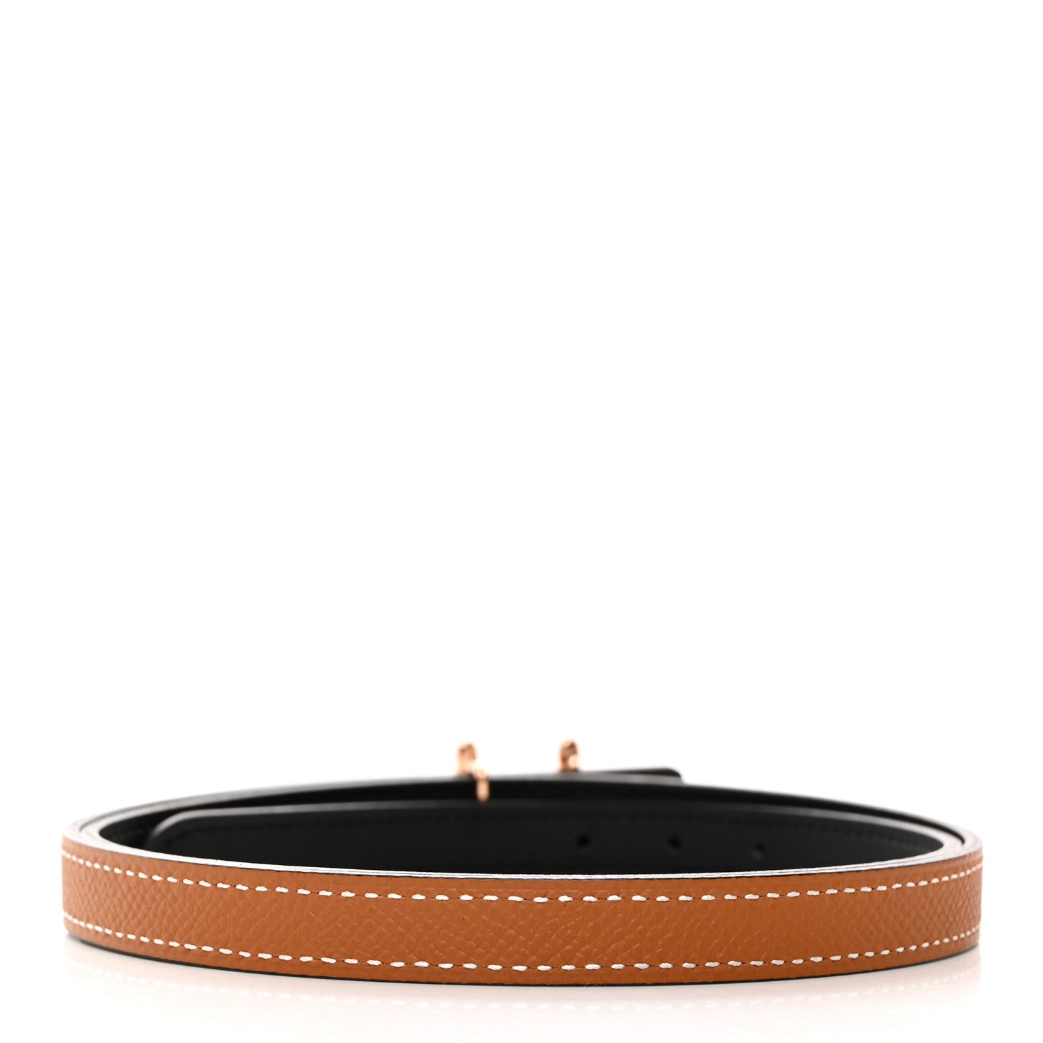 Hermes Swift Epsom 13mm H Torsade Belt 75 30 Black Gold 3 of 7