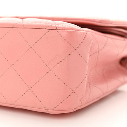 Chanel Caviar Quilted Medium Double Flap Pink 11 of 17