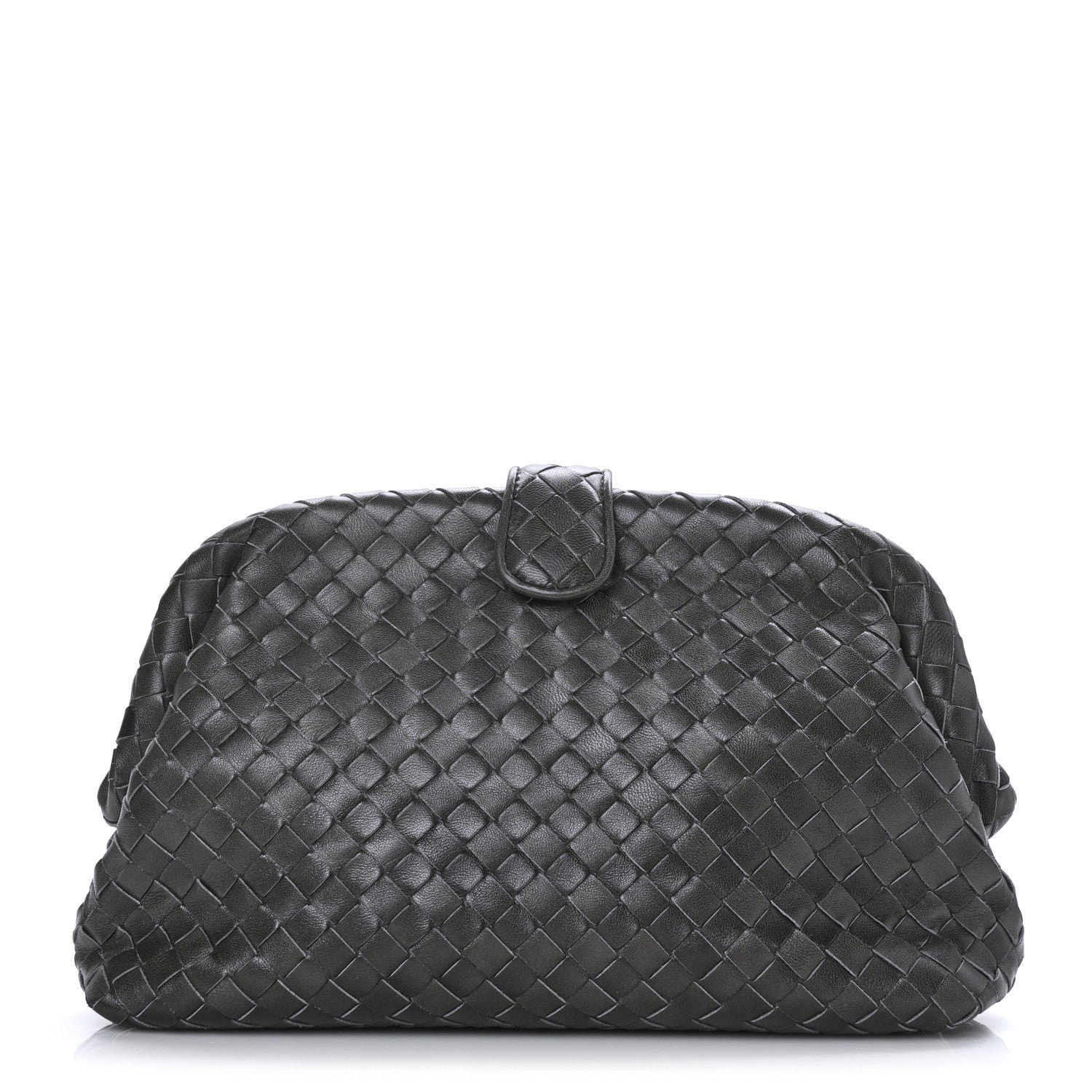 Bottega Veneta Nappa Intrecciato The Lauren 1980 Clutch Ebano 1 of 7