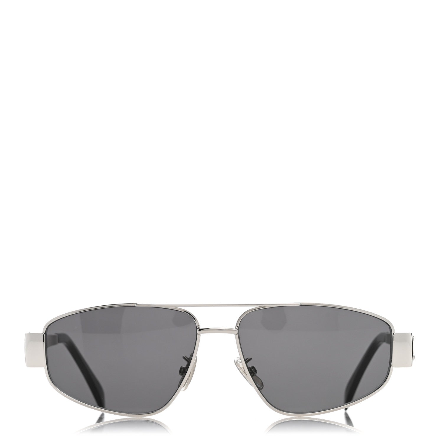 Celine Metal Triomphe 03 Sunglasses CL40281U Silver Smoke 2 of 7