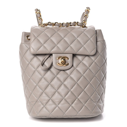 Chanel Calfskin Quilted Mini Urban Spirit Backpack Grey 1 of 10