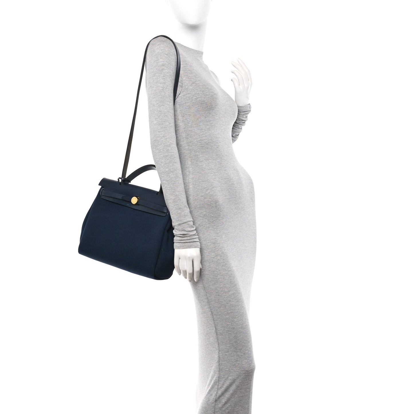 Military Toile Vache Hunter Herbag Zip Retourne 31 PM Bleu Marine Black