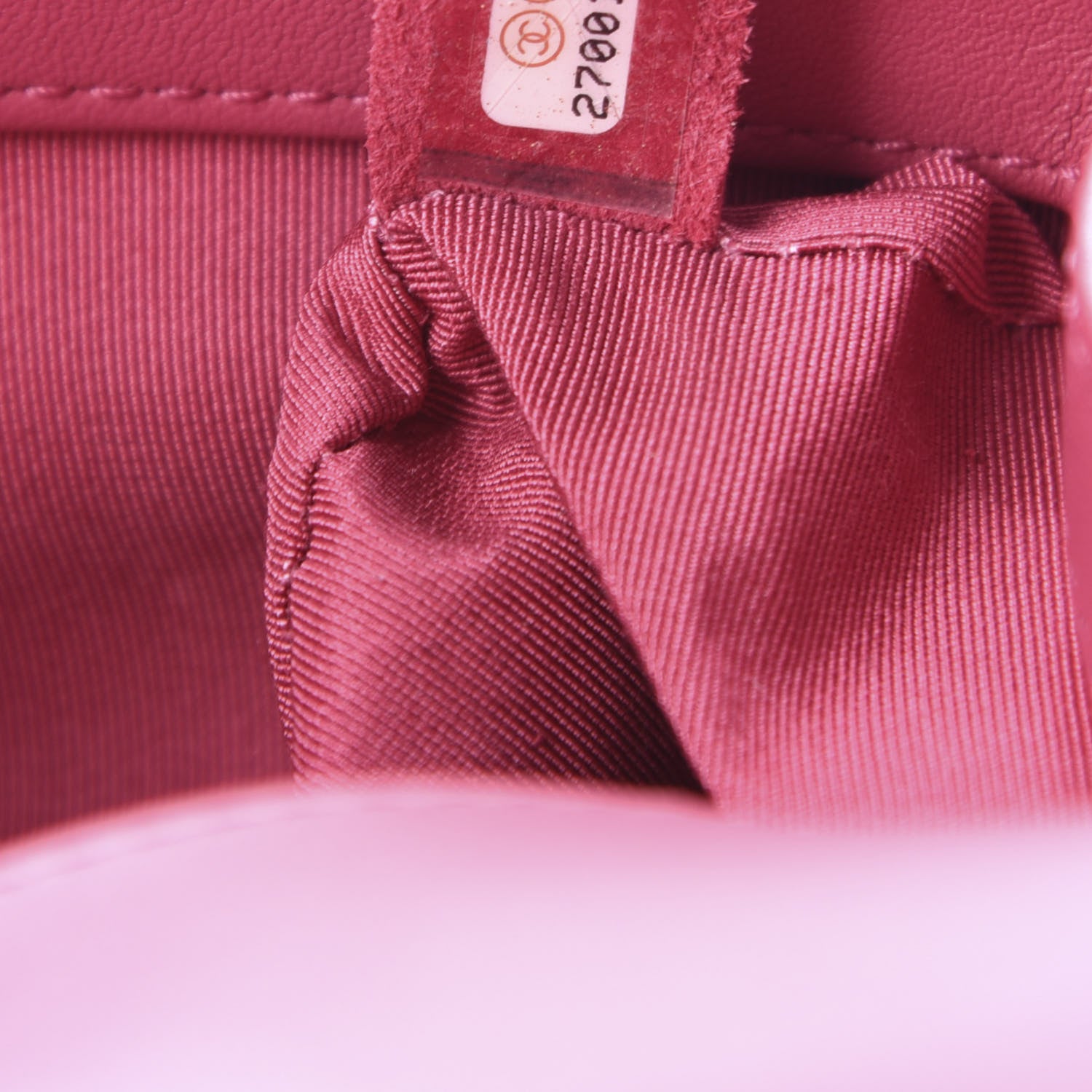 Chanel Lambskin Tweed Quilted Small Boy Flap Dark Pink 9 of 10