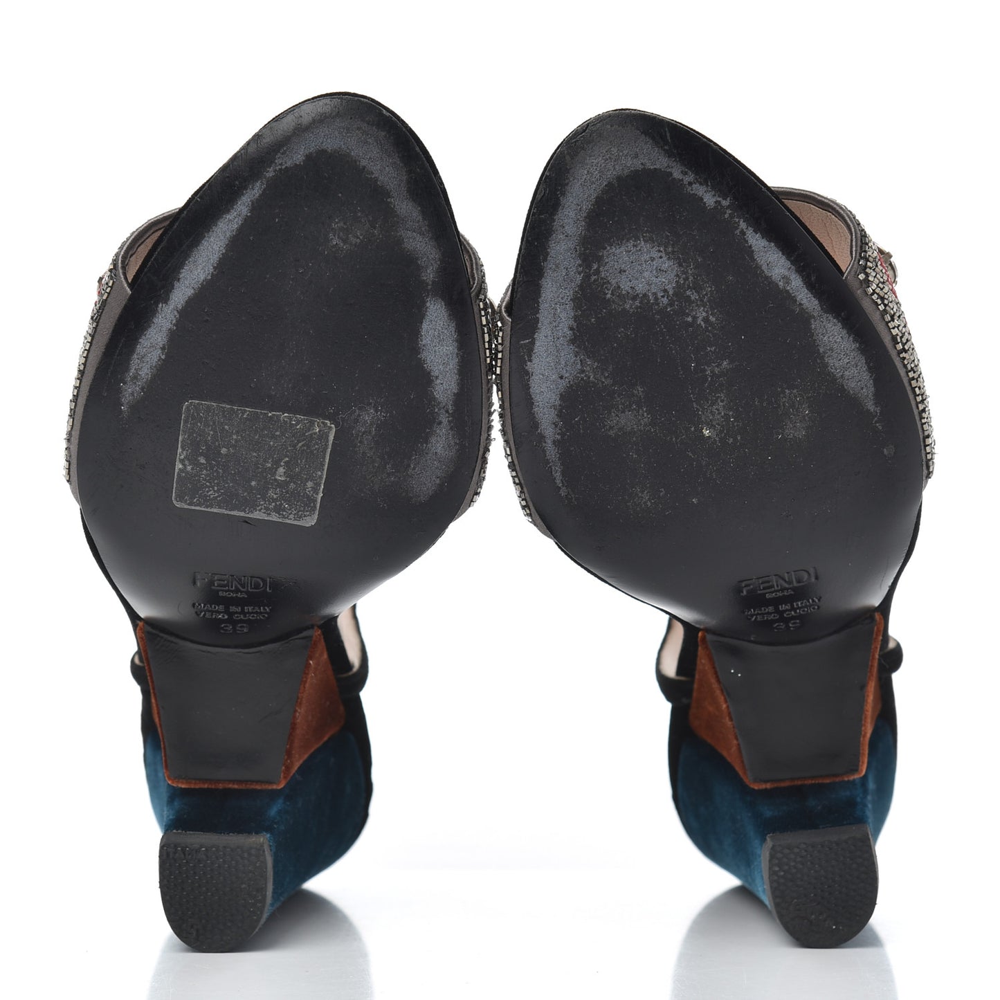 Velvet Sequin Floral Fantasia 39 Sandals Grey Multicolor