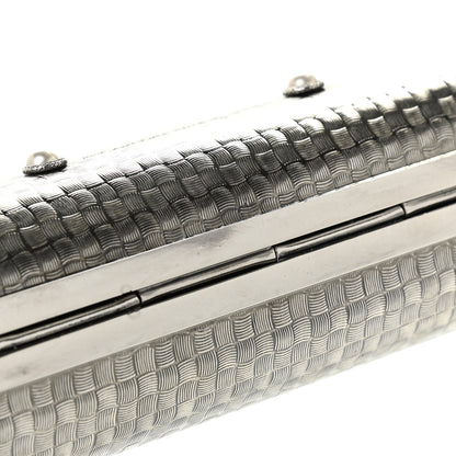 Alexander McQueen Metallic Knucklebox Clutch Silver 13 of 13