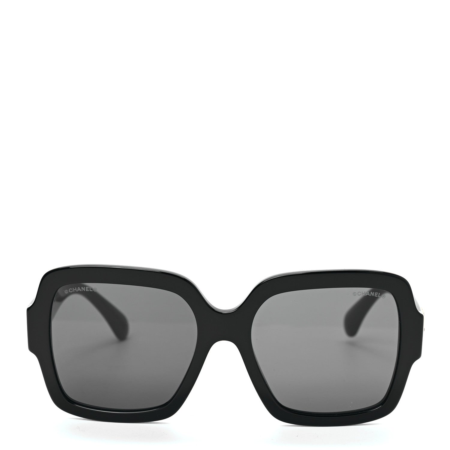 Chanel Acetate Square Heart Sunglasses 5479-A Black 4 of 14