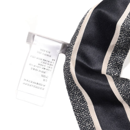 Christian Dior Silk Oblique Mitzah Scarf Blue 3 of 3