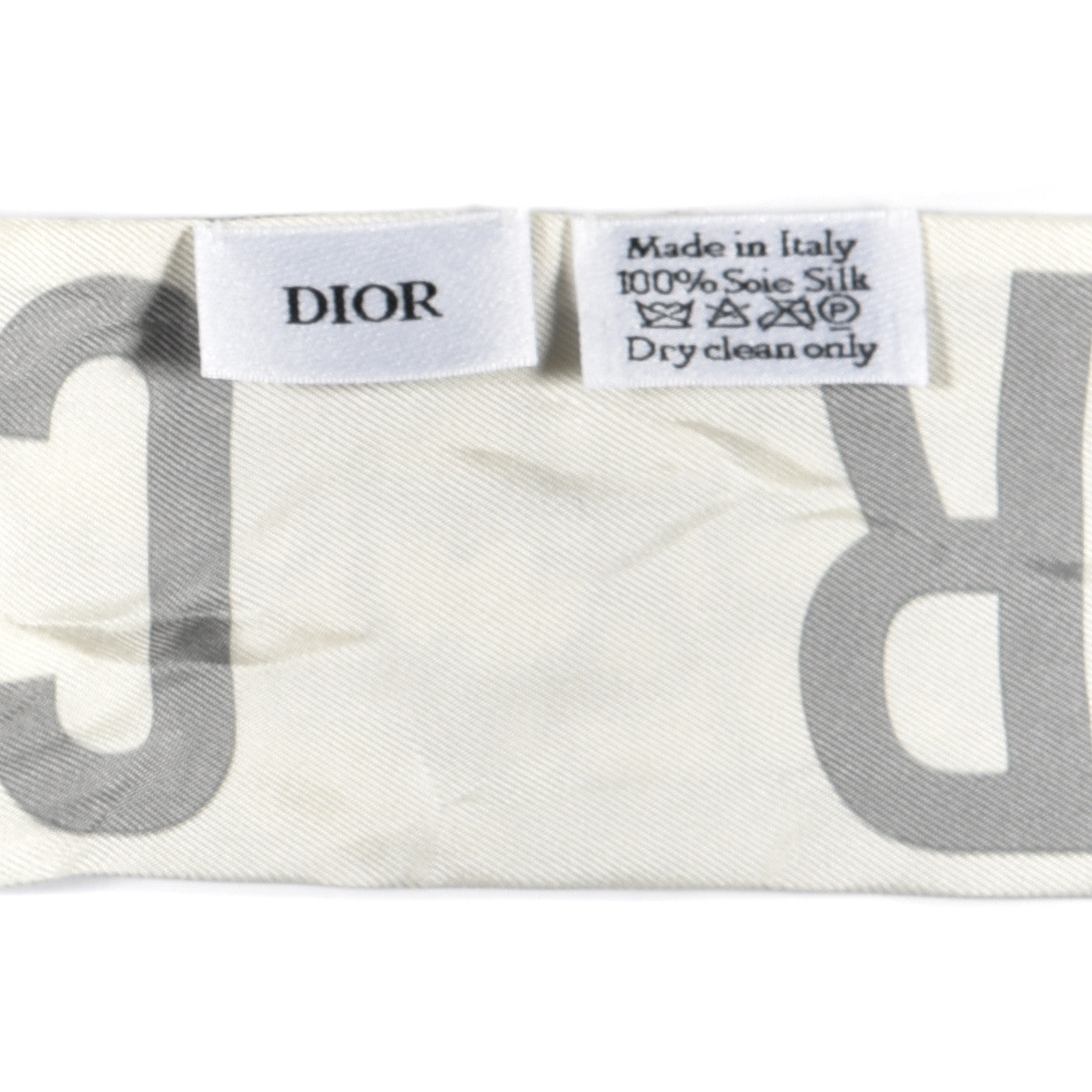 Silk Oblique Mitzah Scarf Grey