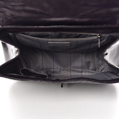 Chanel Glazed Calfskin Quilted Mademoiselle Bag Dark Purple 5 of 14