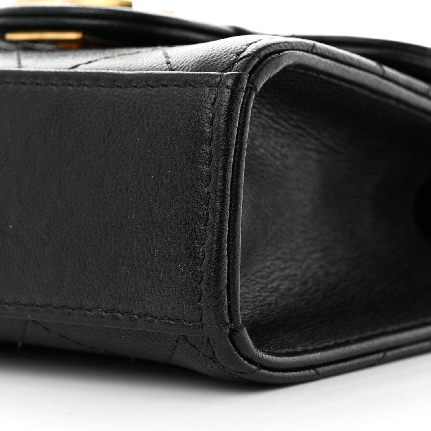 Chanel Goatskin Chic Pearls Clutch On Chain Black 10 of 11