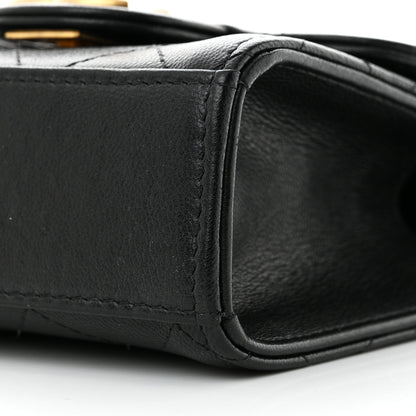 Chanel Goatskin Chic Pearls Clutch On Chain Black 10 of 11