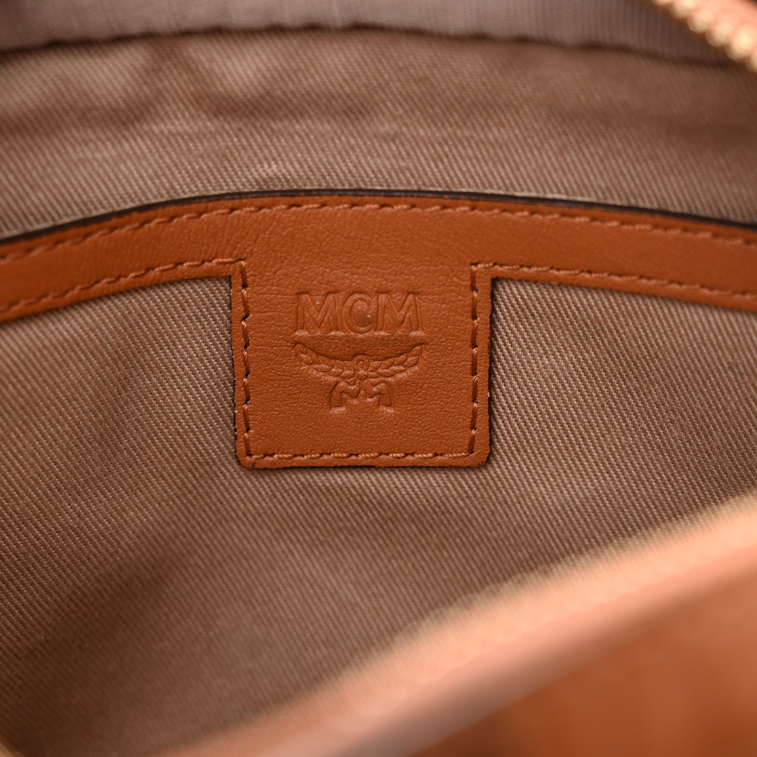 MCM Visetos Monogram Small Aren Crossbody Cognac 5 of 10