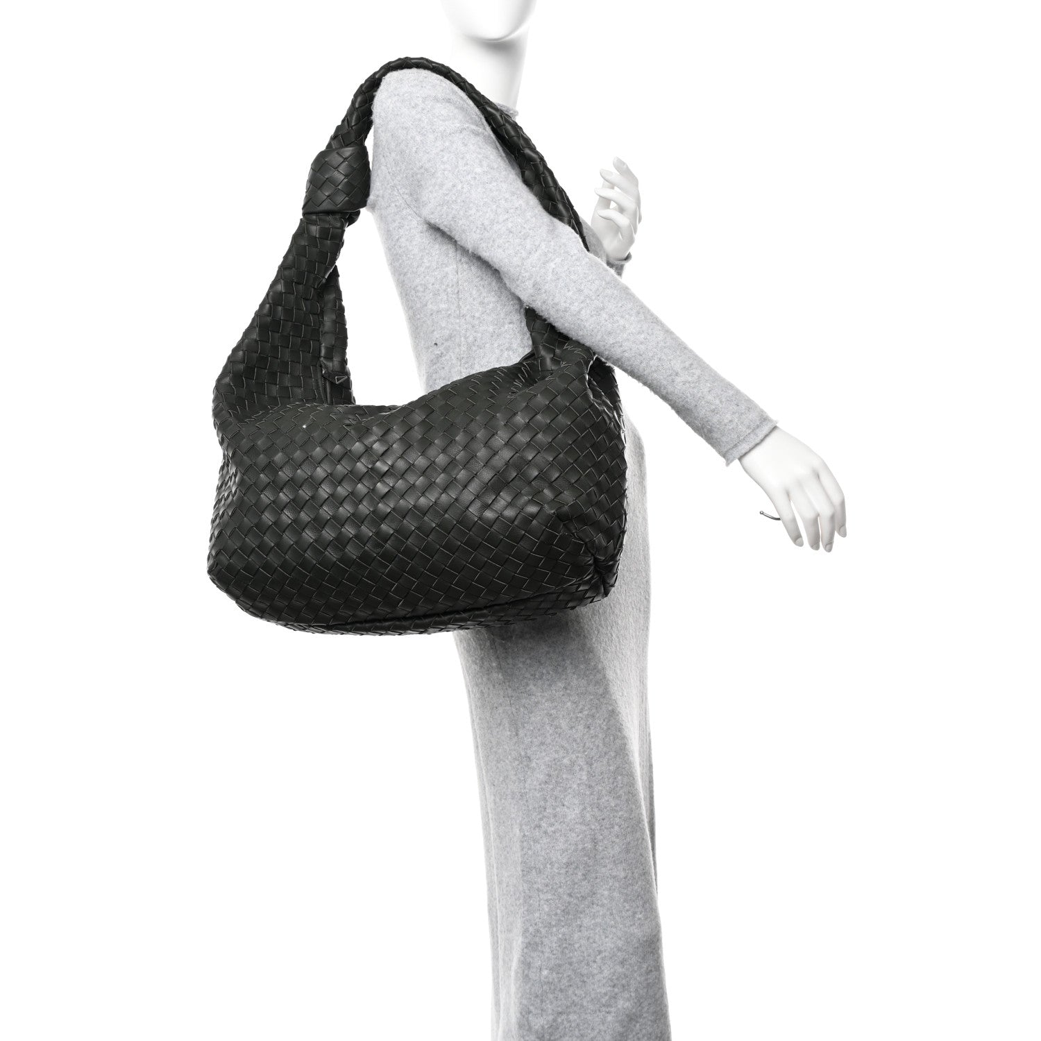 Bottega Veneta Nappa Intrecciato Maxi Jodie Kaki 2 of 11