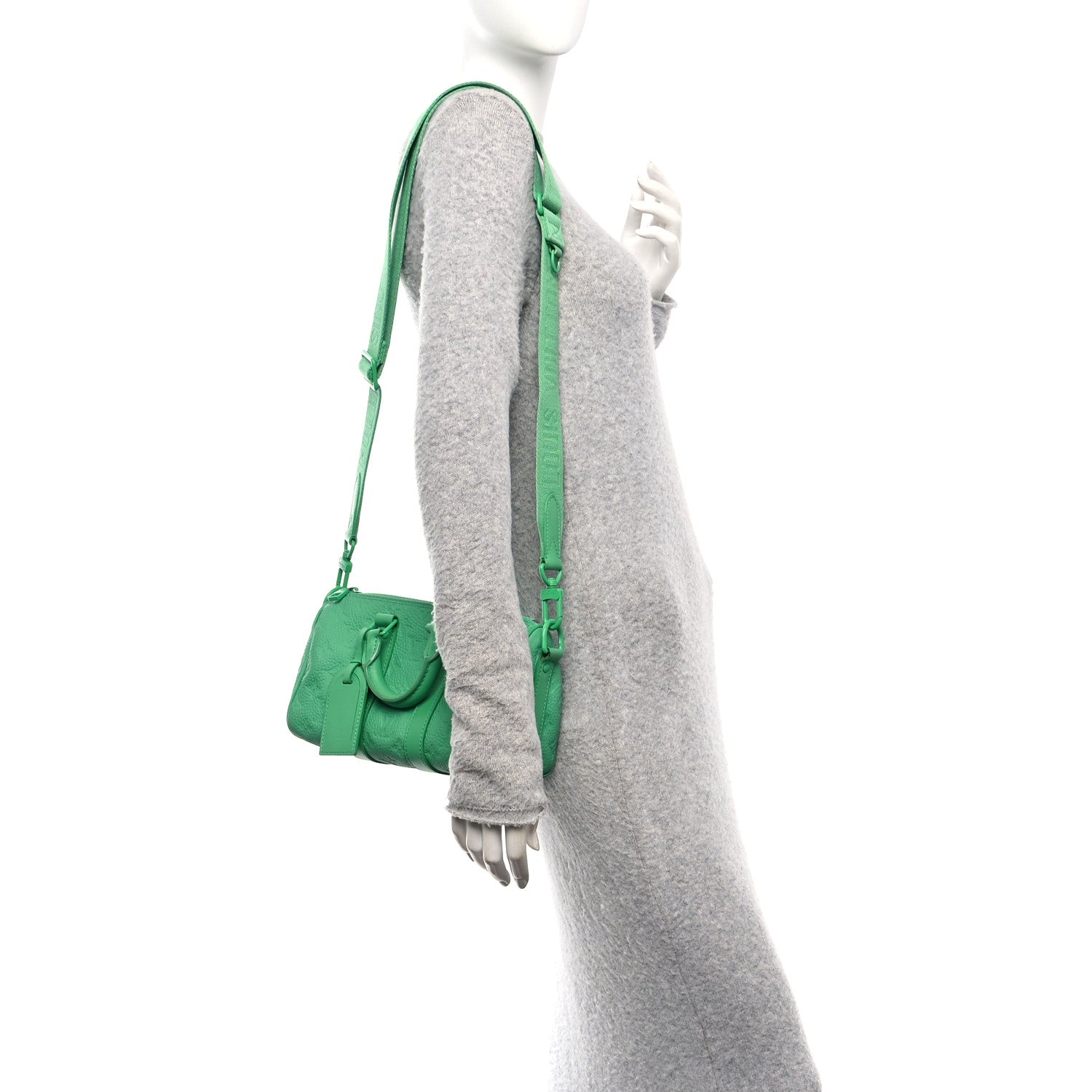 Louis Vuitton Monogram Taurillon Keepall Bandouliere 25 Minty Green 2 of 10
