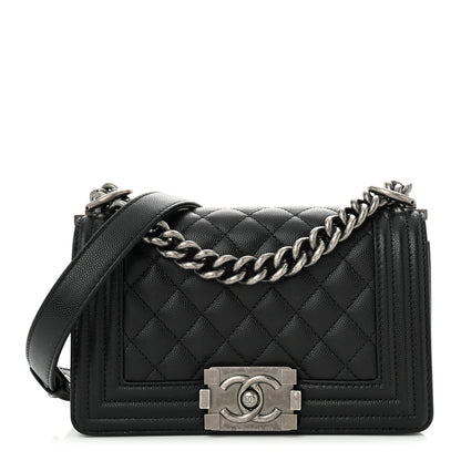 Chanel Caviar Quilted Small Boy Flap Black 1 of 12