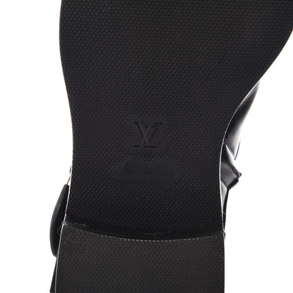 Louis Vuitton Calfskin Valley Flat Ankle Boots 39 Black 6 of 8