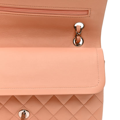 Chanel Lambskin Quilted Medium Double Flap Light Pink 12 of 14