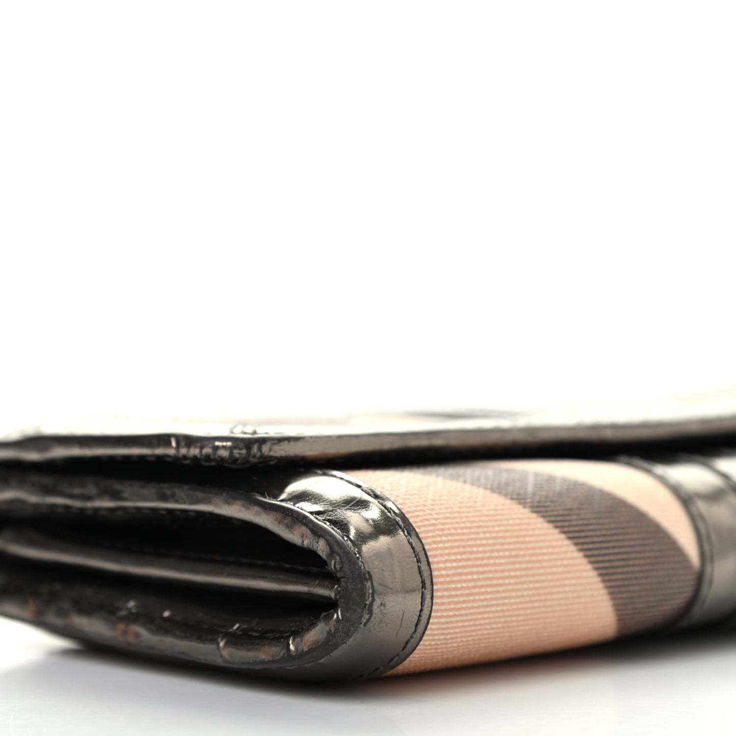 Patent Nova Check Wallet Metallic