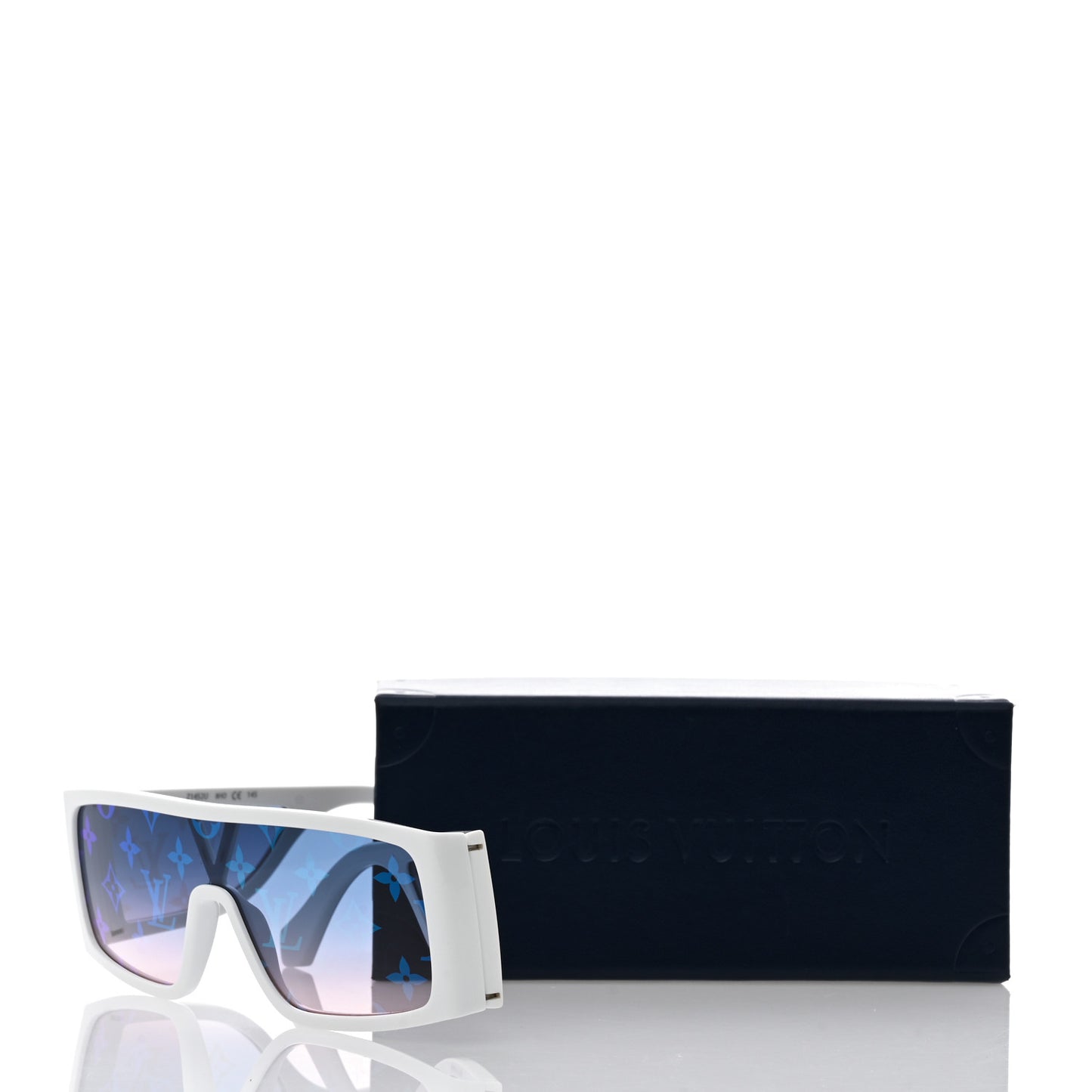 Acetate Monogram Sideway Sunglasses Z1452U White