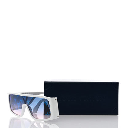 Louis Vuitton Acetate Monogram Sideway Sunglasses Z1452U White 9 of 9