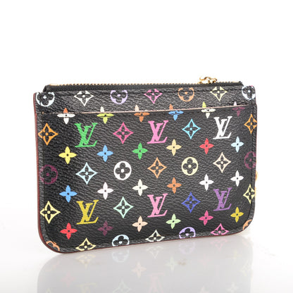 Louis Vuitton Monogram Multicolor Key Pouch Black Grenade 3 of 7