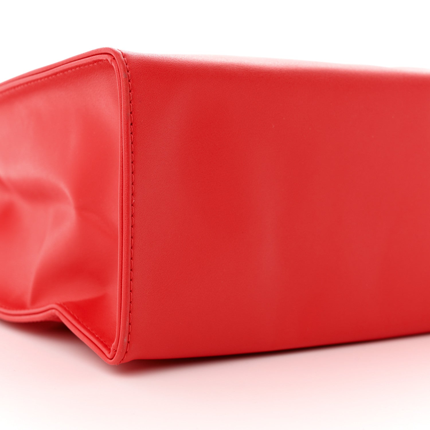 Telfar Vegan Leather Medium Shopping Bag Red 9 of 10