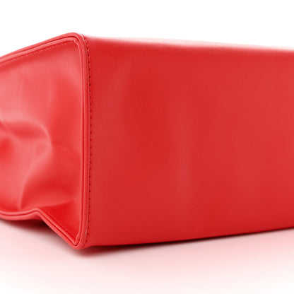 Telfar Vegan Leather Medium Shopping Bag Red 9 of 10