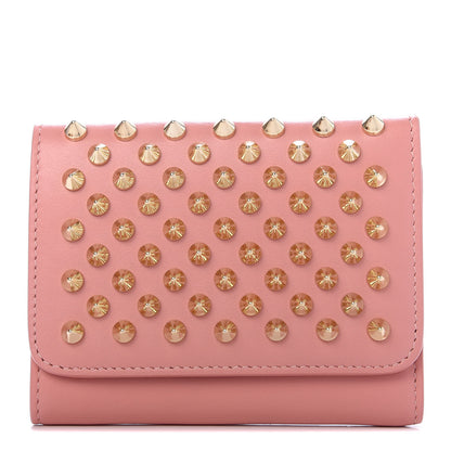 Christian Louboutin Calfskin Spiked Macaron Mini Spiked Wallet Ronsard 1 of 6